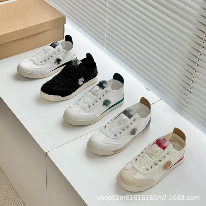 Descente Slip-On Canvas Shoes Chron Tempo Replica Retro Casual Shoes for Men and Women Low-Top Shoes Descente Slip-On Canvas Shoes Chron Tempo Replica Retro Casual Shoes for Men and Women Low-Top Shoes