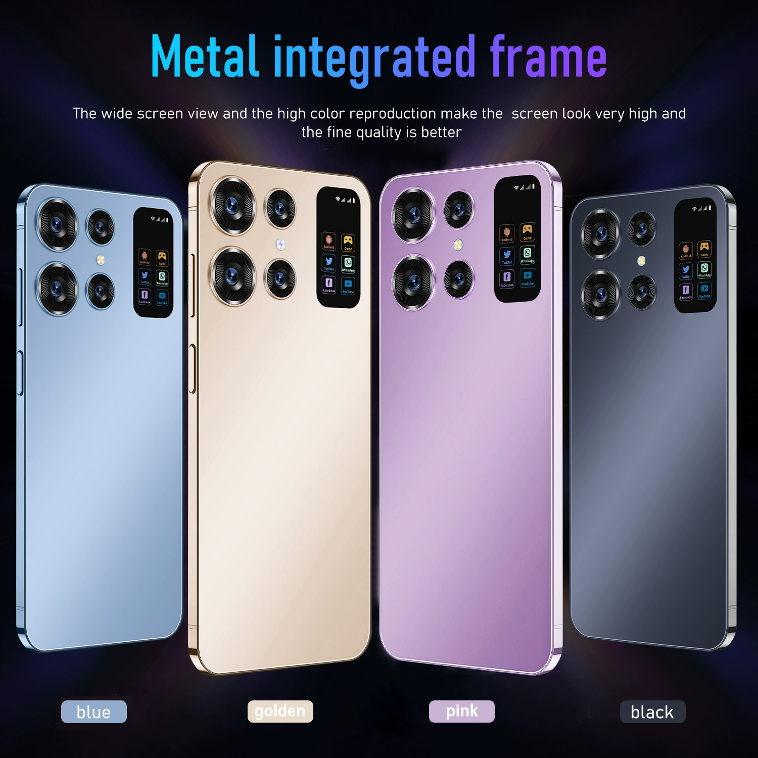 Смартфон S24 / S24 Ultra, широкий экран, 5G Android, 16 ГБ + 1 ТБ памяти