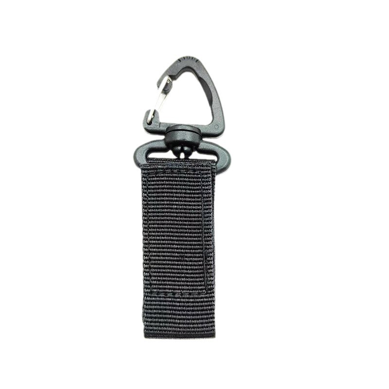 Mochila táctica giratoria de 360 grados al aire libre hebilla colgante hebilla triangular de un solo punto mosquetón multifuncional llavero de anillo colgante tipo D