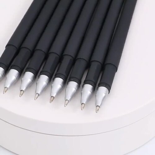Neutral black matte ballpoint pen for business office, student exams, wholesale GP380 carbon pen 0.5mm needle tip