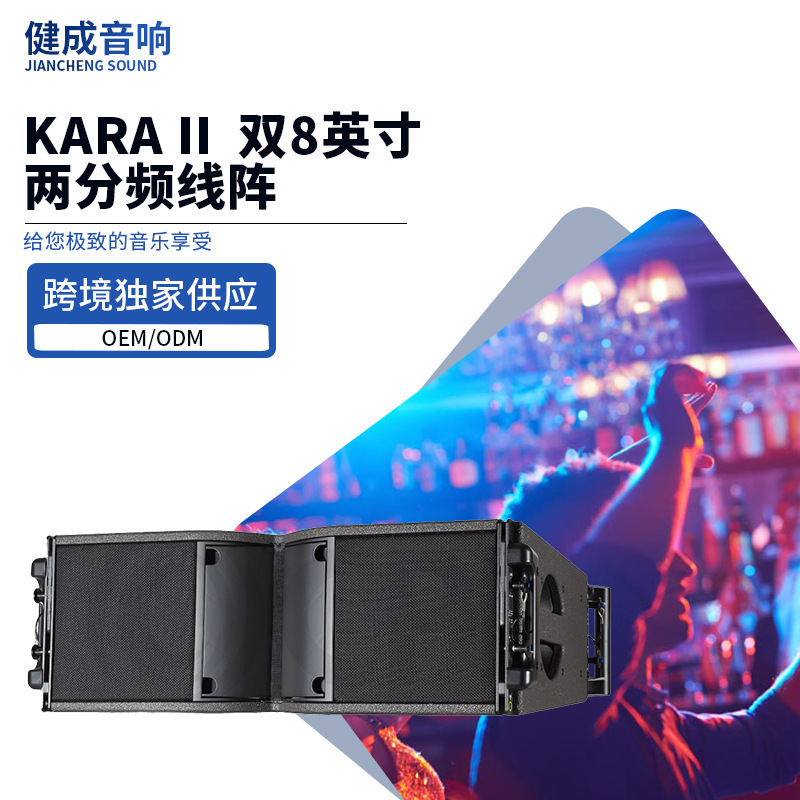 Kara Ii Dual 8-Inch Two-Way Line Array Audio Concert Music Festival Multi-Functional Printable Logo Speaker