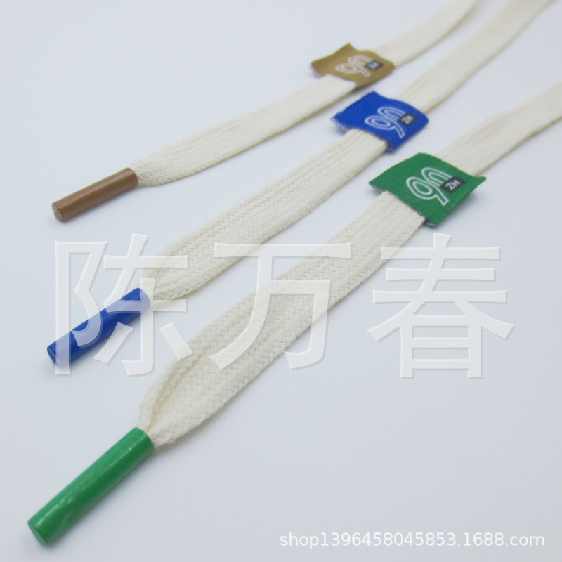 双层空心棉绳 打铁扣 贴布标 裤腰绳 帽带 卫衣