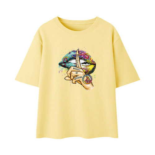 Lingerie Lip Heat Transfer Printing for Women's and Children's T-shirts, Durable and Washable, Color Copier Clothing Heat Transfer Sticker