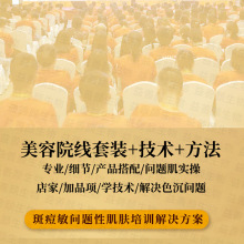 专业线美容院不挂网产品招商加盟产品专业技术输出培训问题性肌肤
