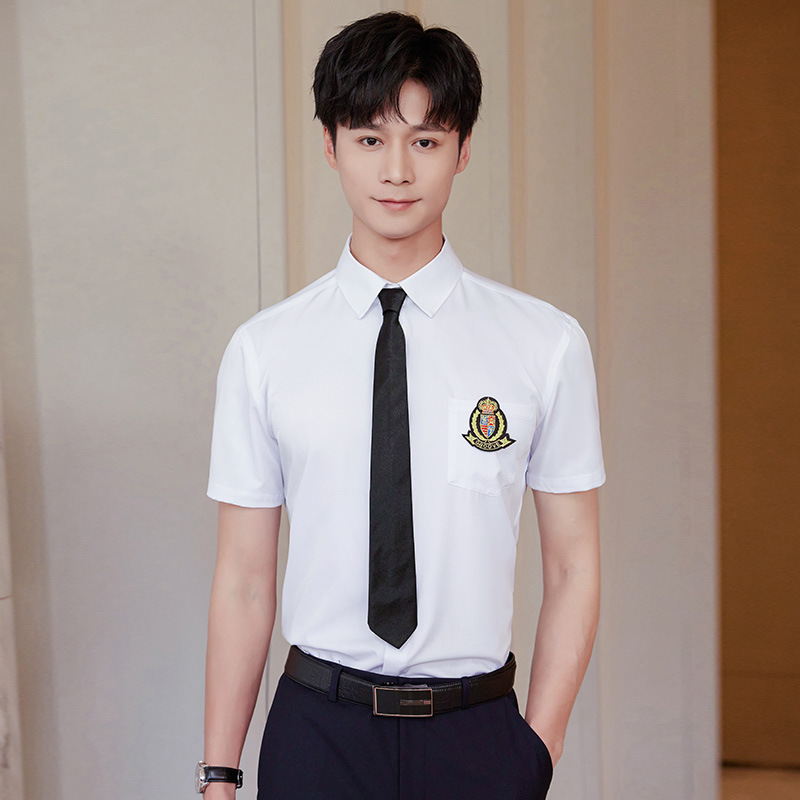 2025 new men's shirt suit bar ktv billiards electric competition club front desk clerk overalls men