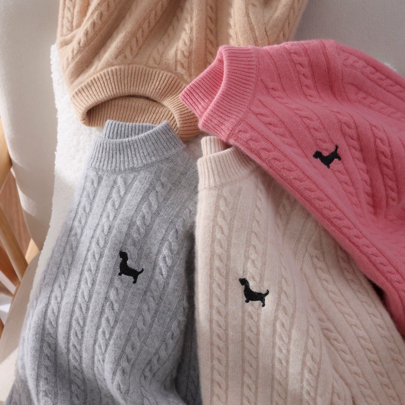 Избранные детские вышивки толстые шерстяные вязаные свитера для мальчиков и девочек