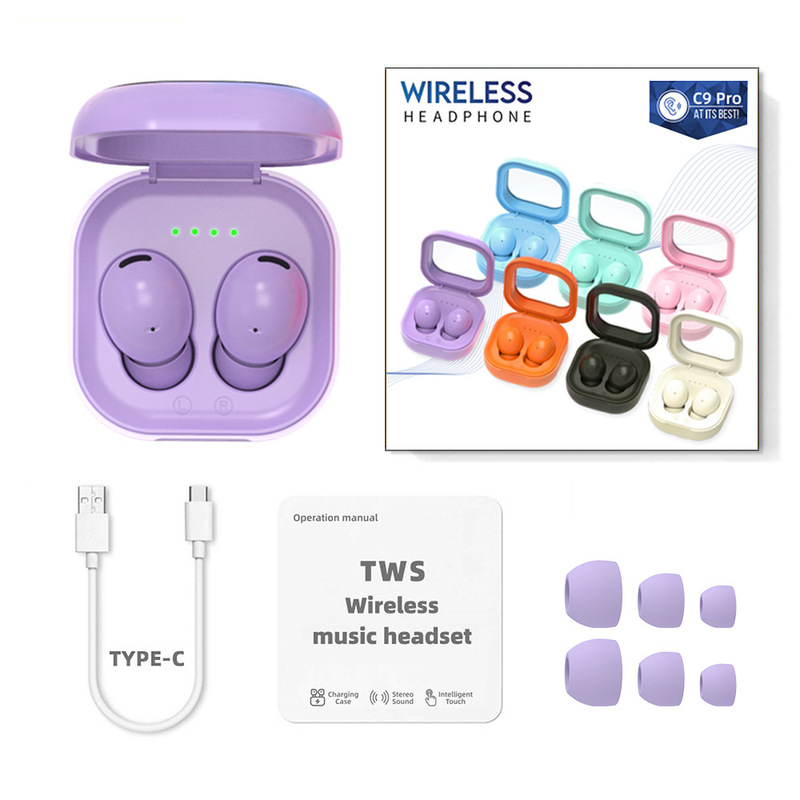 Apple Android 適用 E6 Pro ワイヤレス Bluetooth ヘッドセット J15 マカロンカラー ステレオ タッチ TWS インイヤー|undefined