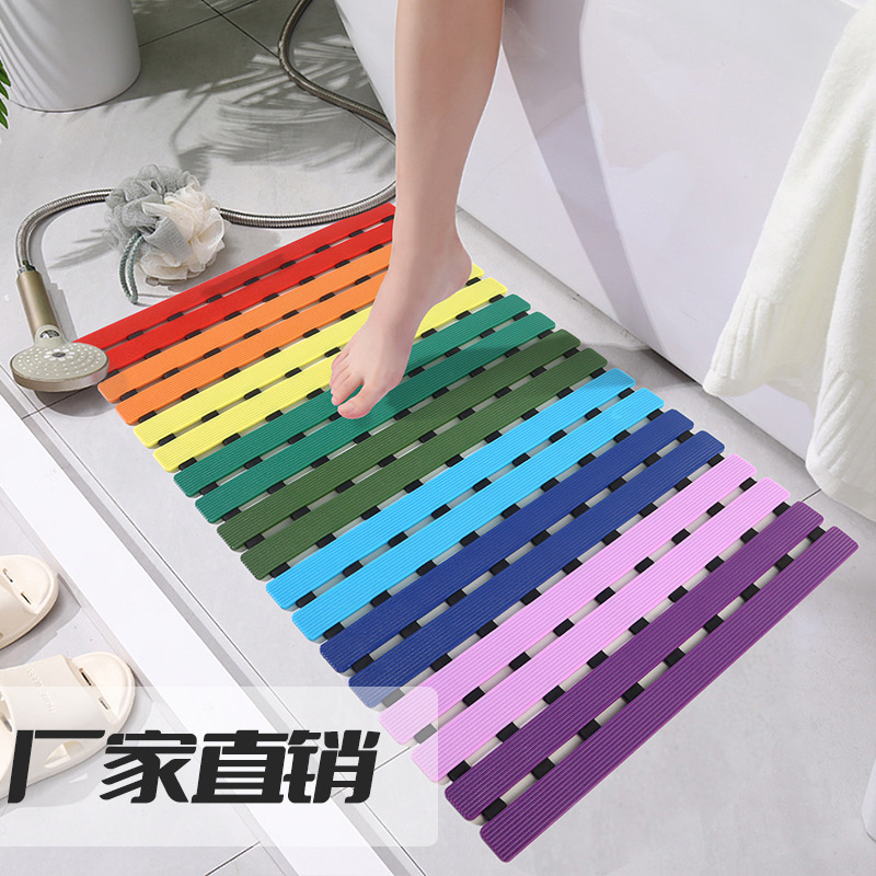 Bathroom Anti-Slip Mat Splicing Household Kitchen Bathroom Children's Mat Bedroom Door Step Mat Supplies
