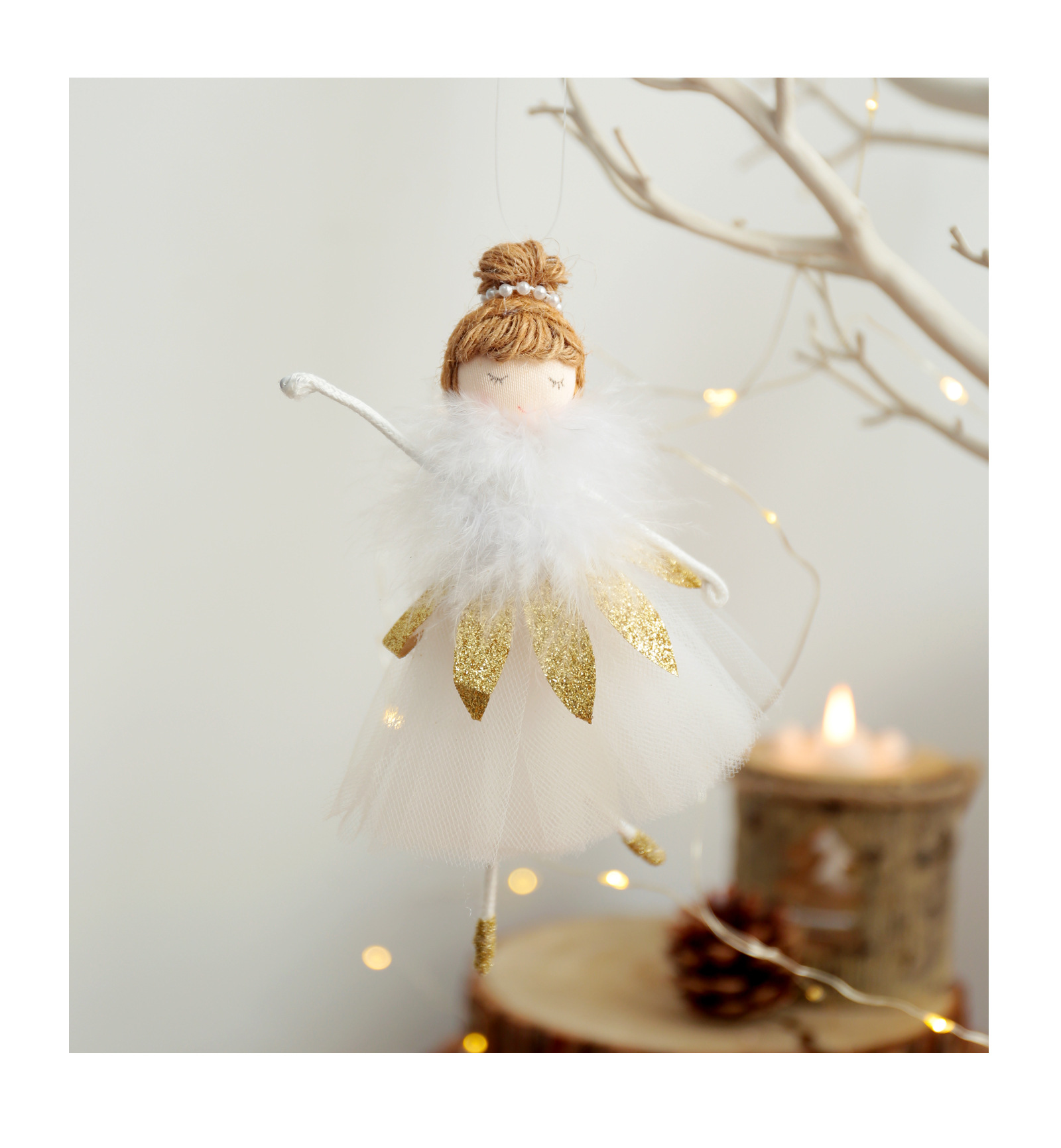 Christmas Princess Cute Cartoon Cloth Indoor Party Festival Hanging Ornaments display picture 1