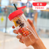 High quality handheld flavored tea with glass, glass, internet celebrity, custom made