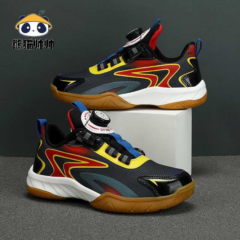 Calzado deportivo para niños Calzado para correr para niños Calzado de entrenamiento profesional Calzado deportivo ligero para mujer Calzado casual de bádminton con botones giratorios