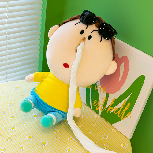 Cross-border creative dumb paper box plush toy doll internet celebrity spoof doll for girlfriends gift manufacturer wholesale