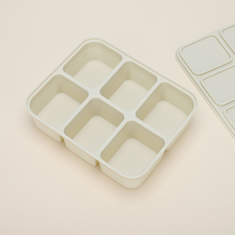 6칸 이유식 상자 - 베이지