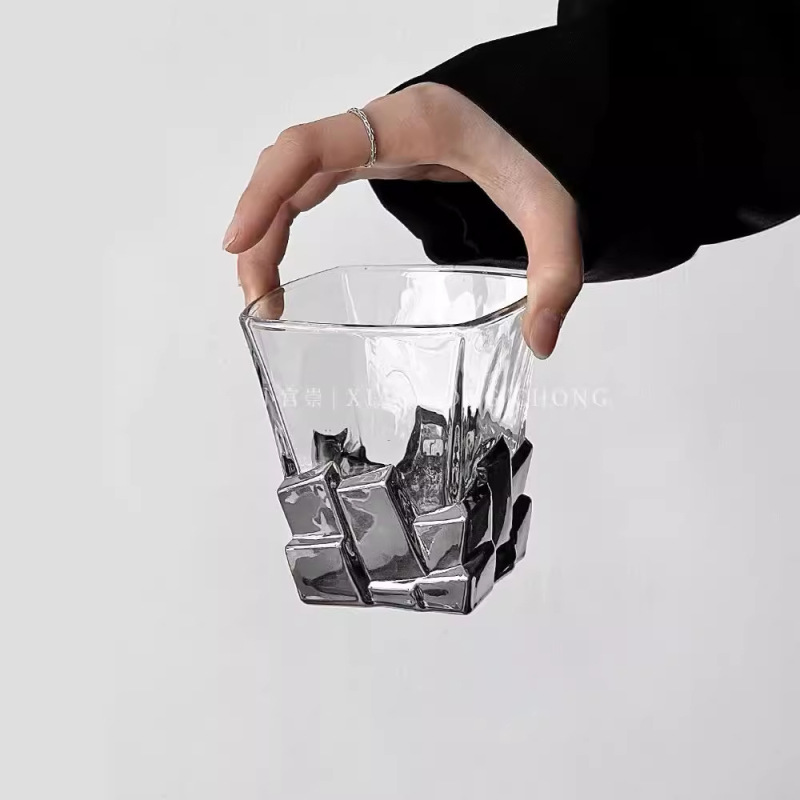 宇宙銀氷カップ芸術感限定グラス創意軽豪華グラス高級感カップウイスキーカップ|undefined