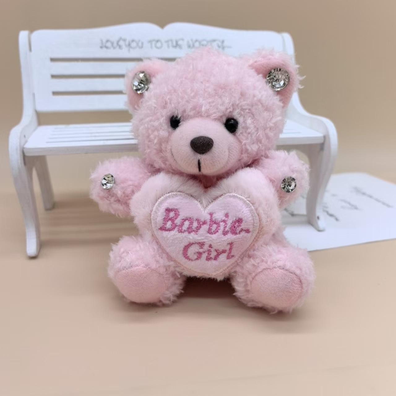 Versión coreana de Dongdaemun con la misma letra de amor dibujos animados oso de peluche muñeco de peluche bolso de muñeca colgante al por mayor