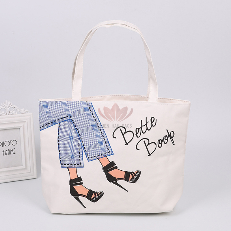 帆布袋定 制小批量广告购物棉布袋卡通文艺女学生单肩手提棉布包