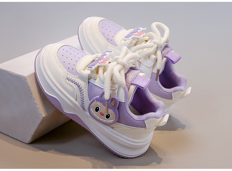 Ademende instap sneakers voor meisjes met klittenbandsluiting_voghion.com
