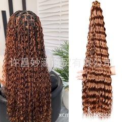 ディープウェーブバルクヘアかぎ針編みヘア送料無料 28 インチ 30 インチ