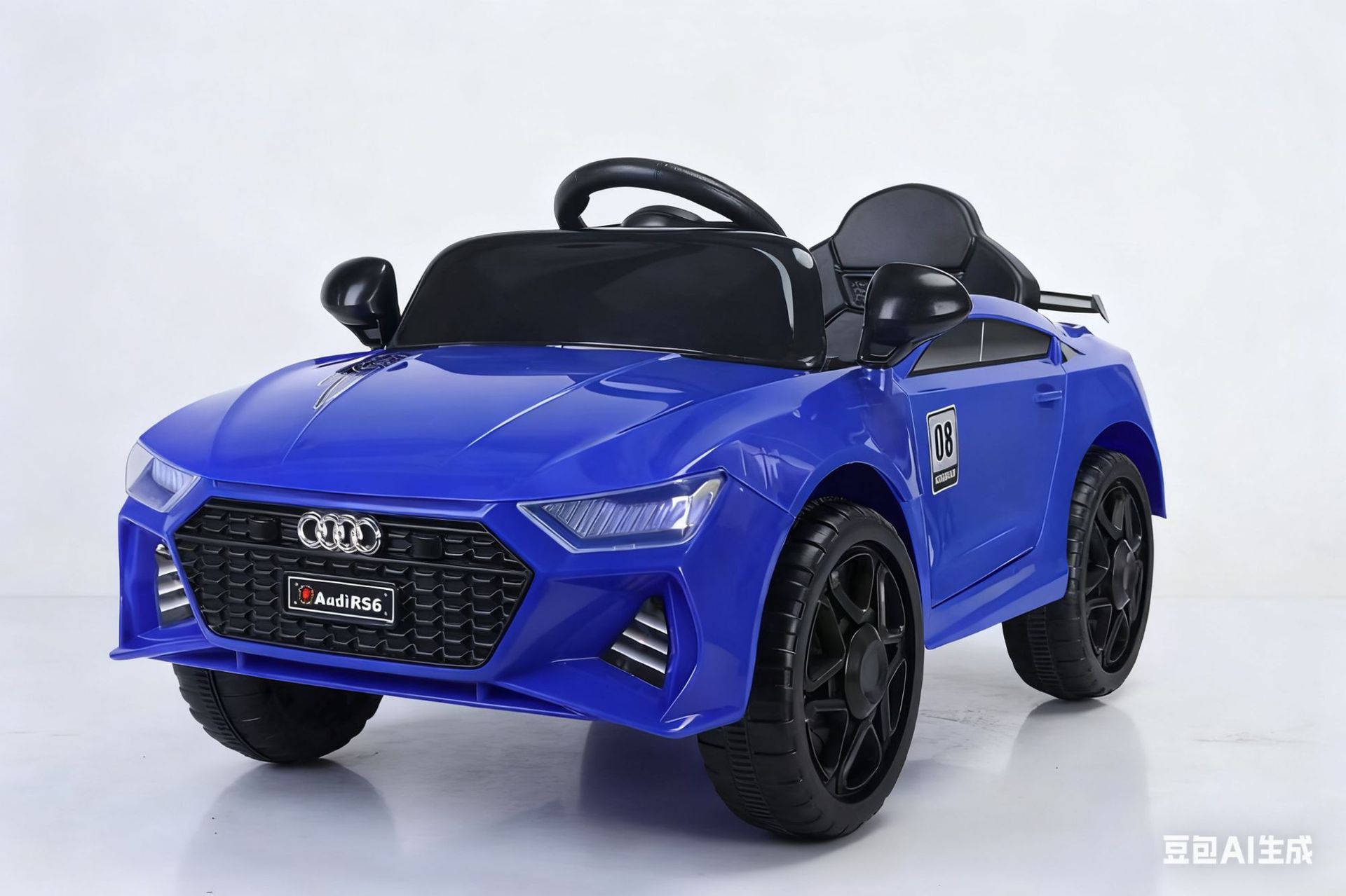 Nuevo coche eléctrico para niños de cuatro ruedas coche de juguete controlado remoto coche giratorio para bebés para hombres y mujeres se puede sentar en coche de carga