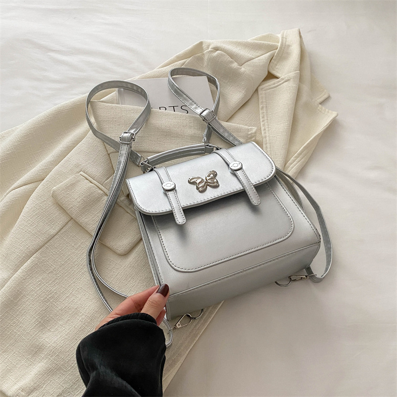 Butterfly mochila para mujeres 2024 nuevo retro versátil mochila escolar pequeña mochila de estilo universitario bolso de clase