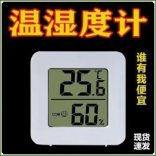 电子室内温度计家用温湿度计精准干湿一体数字显示温度计墙上客厅