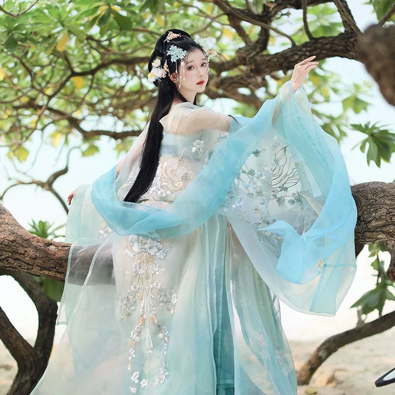 Hanfu женский стиль вишневого цвета
