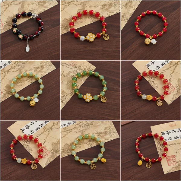 Mother's Day Chinese Style National Style All-match Bracelet Niche Design High-end Bamboo Strings All-match Bracelet for Mother