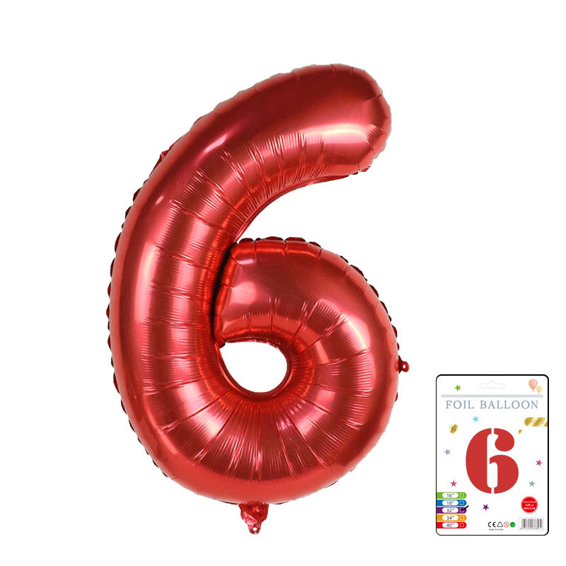 Globo digital de 32 pulgadas, embalaje de tarjeta de papel independiente, versión estadounidense, película de aluminio delgada, embalaje fino, papel de aluminio, globo de cumpleaños