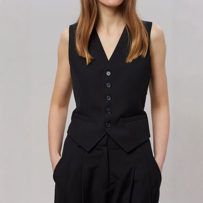 Fr*Nkie Sh*P Spring and Autumn New Wool Blend Vest V-Neck Single-Breasted Unisex Youthful Vest