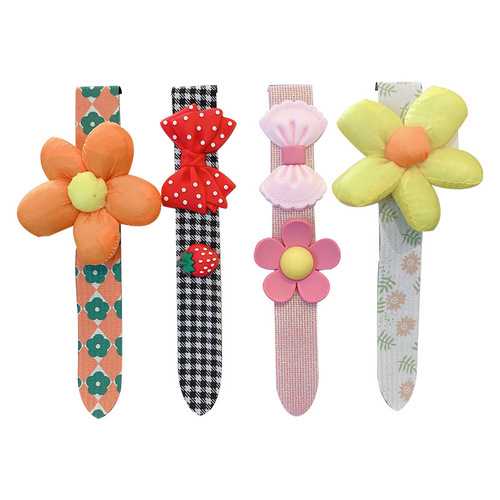 Internet celebrity children's broken hair stickers, flower love stickers that do not hurt hair, new style girls' cute and sweet bangs stickers