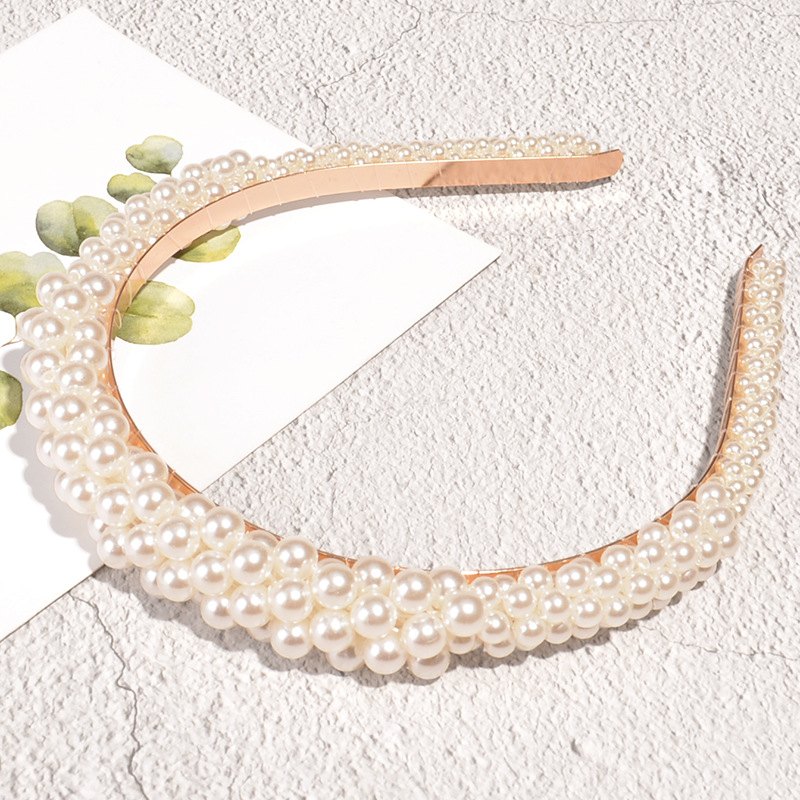 Diadema Francesa Retro Con Perlas display picture 3