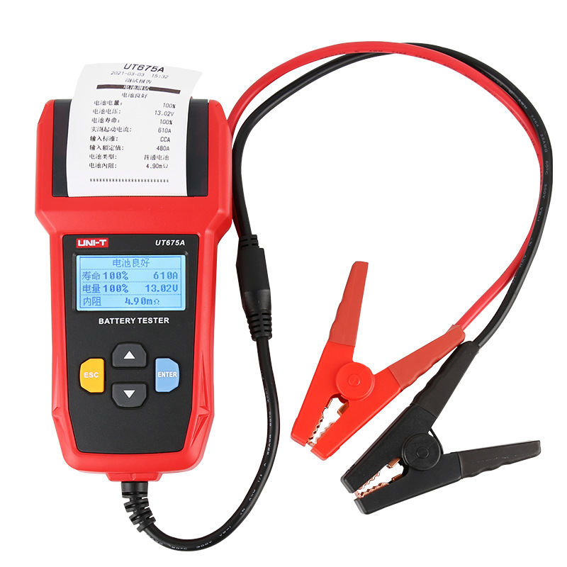 UT673A / UT675A Tester de batería 12V / 24V Tester de batería de automóvil Prueba de carga