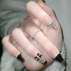 Nail stickers, removable fake nails for nails, 24 pieces, ready-made product, internet celebrity