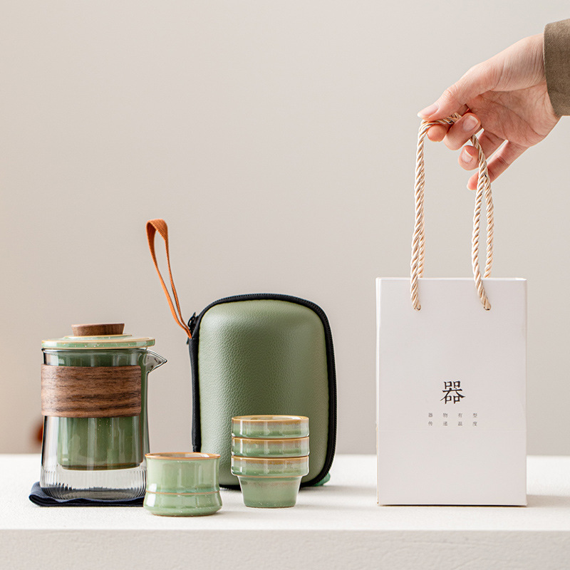 旅行茶具水杯办公随手泡满天星端午商务聚会毕业保险车行伴手礼