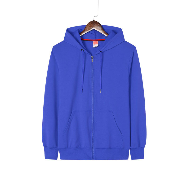 Suéter con cremallera elástica de cuatro lados logotipo impreso collar de pie ropa de trabajo de empresa actividad cultural camisa abrigo bordado Diseño de DIY