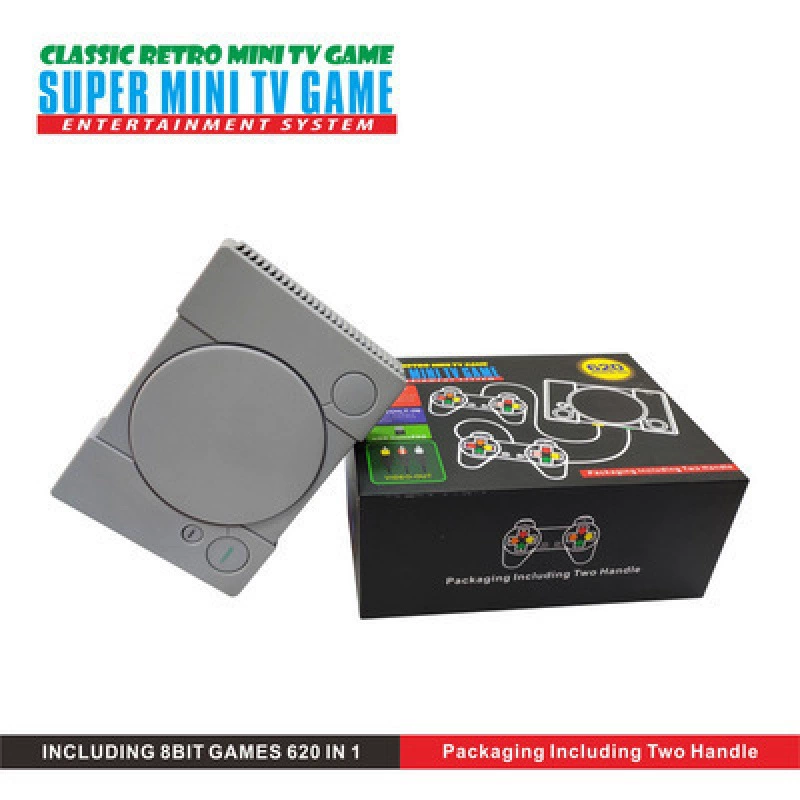 Retro Fighting Game Console, 620 Built‑In Games, AV Output, 2-Player Wired Controllers