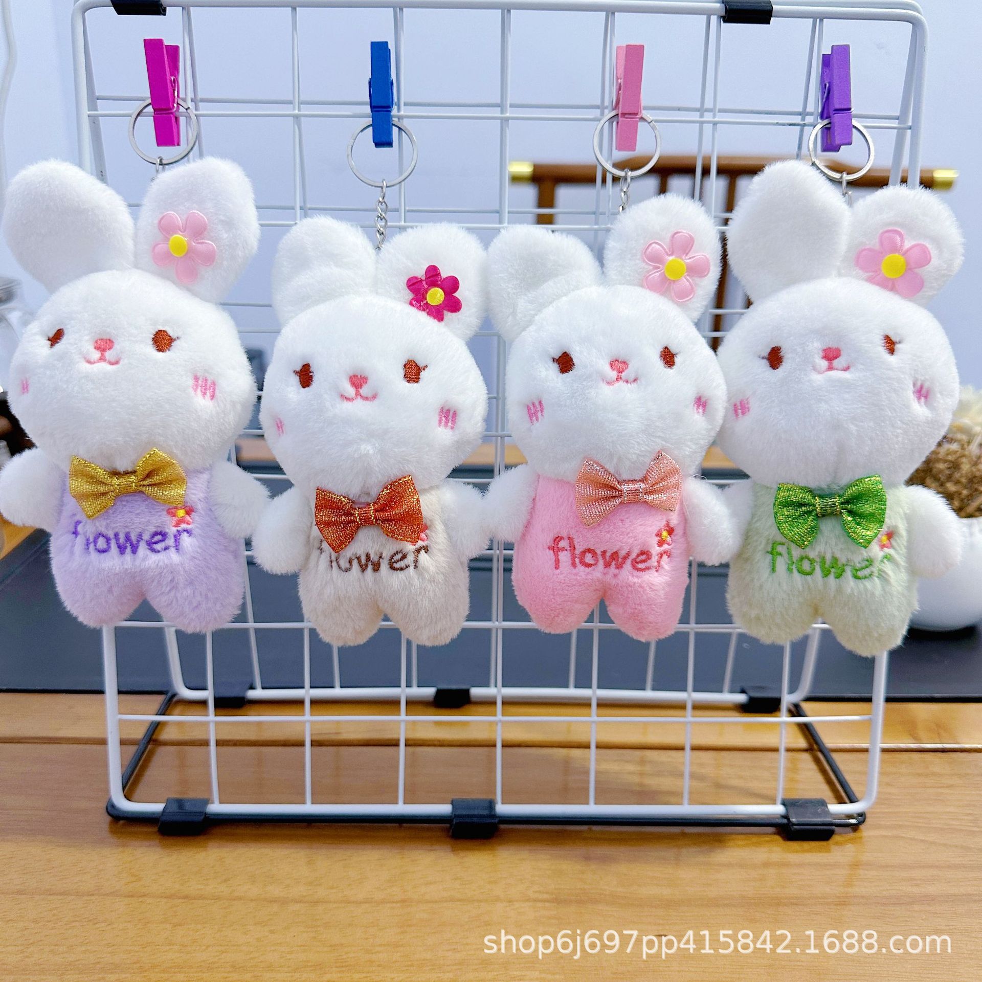 Cuatro pulgadas muñeca de peluche pequeño colgante muñeca llavero muñeca mochila colgante juguete de peluche regalo