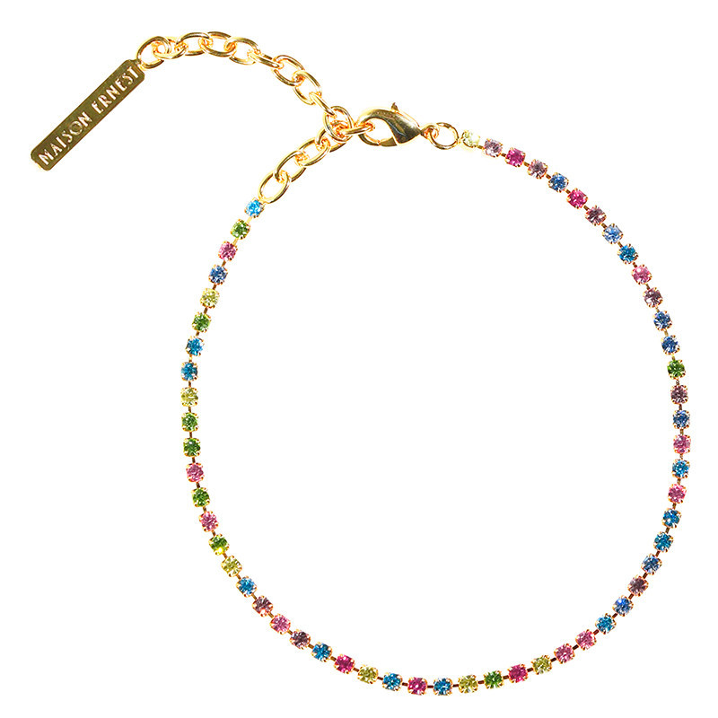 1 Piece Simple Style Square Metal Inlay Rhinestones Womenu0027S Anklet