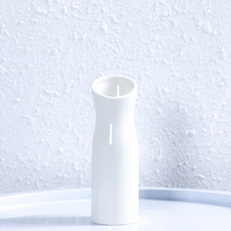 Florero de cerámica fresca hidropónico rábano verde flor seca titular salón comedor Oficina dormitorio decoración del hogar adornos