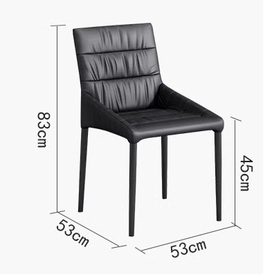 Luz de lujo comedor silla mesa de comedor silla moderna simple ocio respaldo suave bolsa de café silla Hotel negociación silla