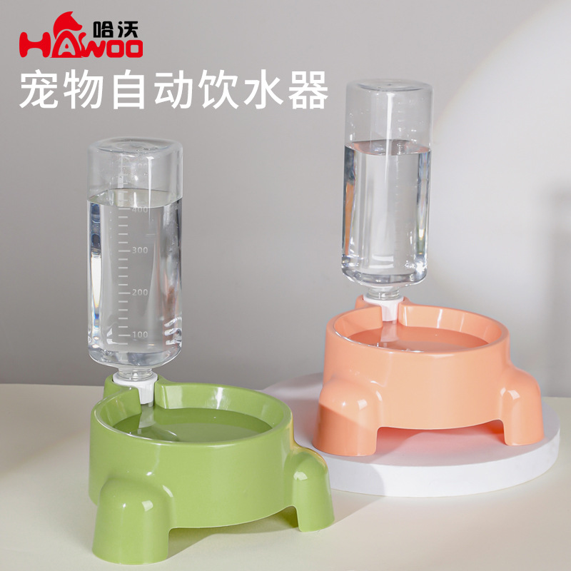 Original gato de agua potable tazón único alimentación automática de agua perro alimentador de agua Teddy pequeño perro bebida de agua para mascotas