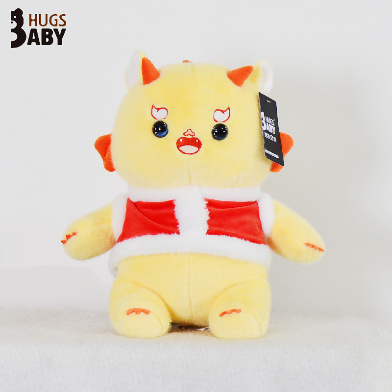 Muñecas alrededor del año del dragón del zodíaco, juguetes de peluche con adornos de dragón, día festivo de Año Nuevo, regalos de la empresa