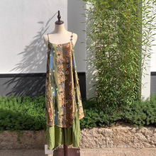 С��Ʒ�|��ɫ����ӡ���������LȹŮ��ϴ����ȼ������L㼑��B��ȹ