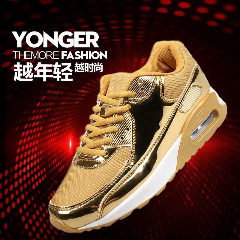 2025 трансграничный большой размер весенняя и летняя надувная спортивная обувь мужская обувь яркая пара повседневная беговая обувь сетка дышащая