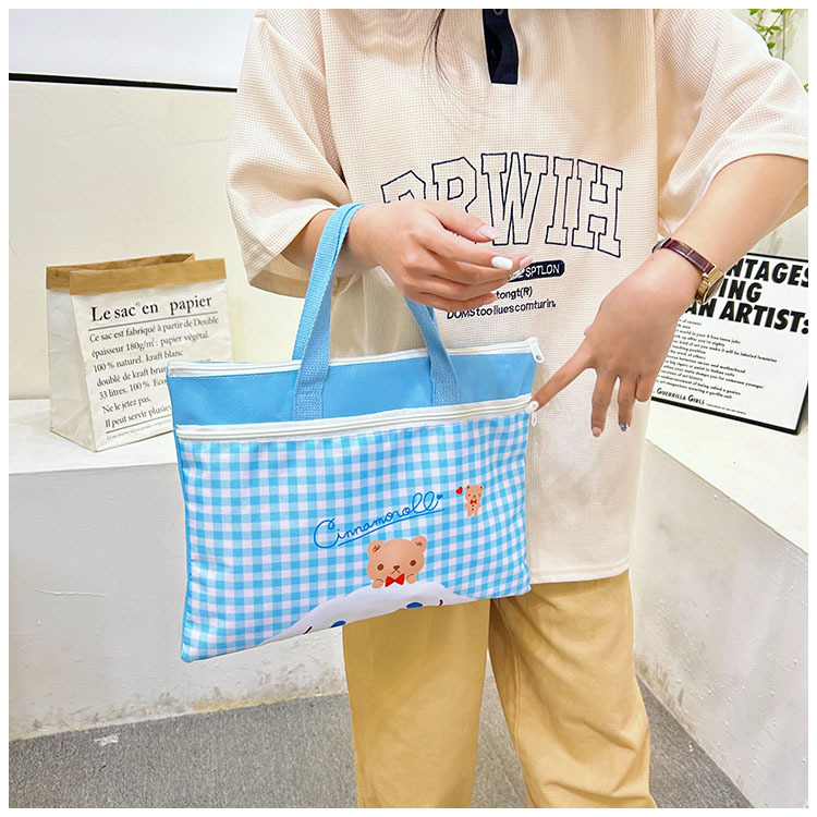 The new Spring 2024 Stardelo minimalist cartoon large-capacity student handbag, study materials and tutorial bag undefined