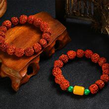 民族风尼泊尔印尼金刚菩提把玩手链五瓣男生念珠手饰手环摆摊直播