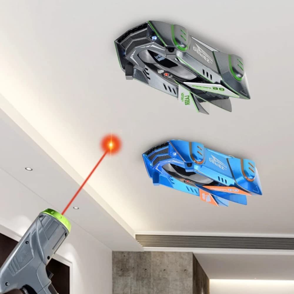 跨境遥控车光感追光爬墙车遥控汽车玩具电动充电特技儿童墙上玩具