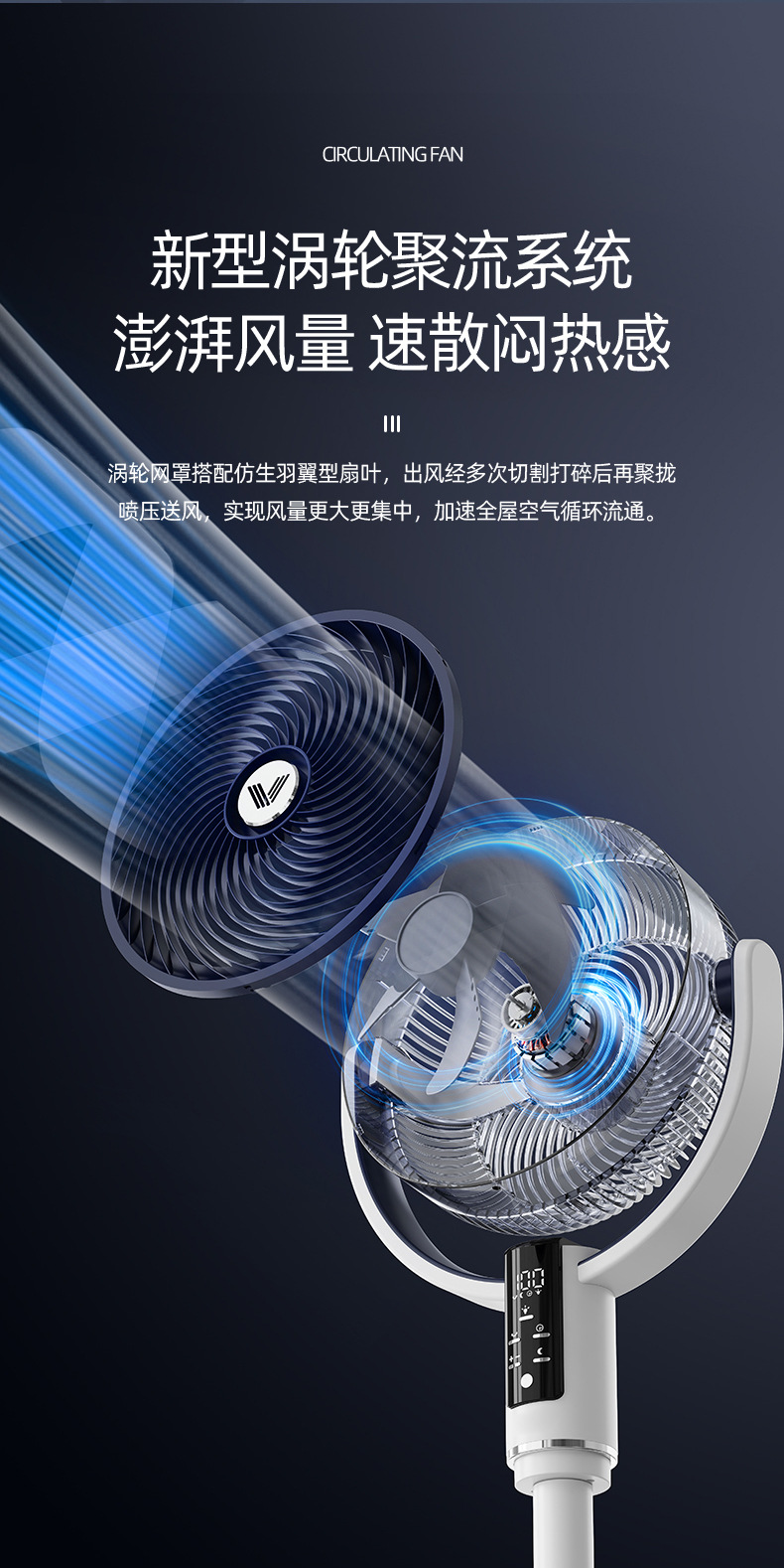 台立式两用循环扇