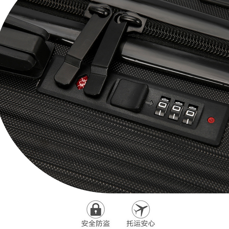universal capacious suitcase on wheels