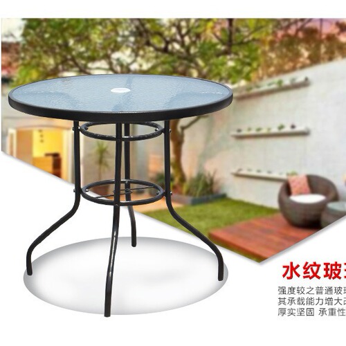 Outdoor table and chair set, balcony table and chair set, three-piece outdoor wicker chair combination, simple and casual outdoor courtyard set